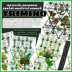 Den stromů – zábavná stezka s tajenkou, hrou, triminem a QR kódy Mišákova třída