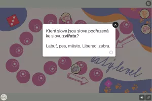 Interaktivní hra na opakování ČJ. Mišákova třída