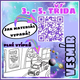 Kooperativní obraz pro žáky s tématikou vesmíru. Mišákova třída