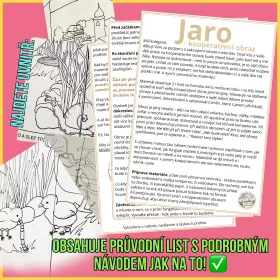 Kooperativní obraz s tématikou jara. Mišákova třída