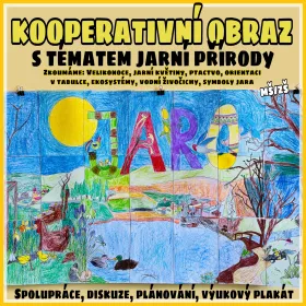 Kooperativní obraz s tématikou jara.
