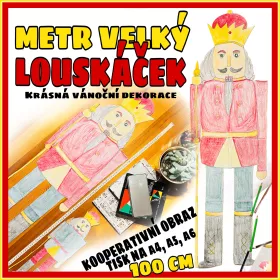 Kooperativní obraz s tématikou Louskáček.