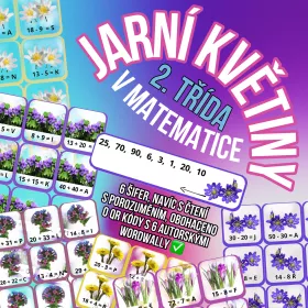 Matematické šifry s motivy květin.