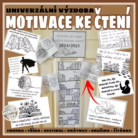 Motivační výzdoba ke čtení.