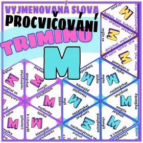 Opakování vyjmenovaných slov po M ve formě Trimina.