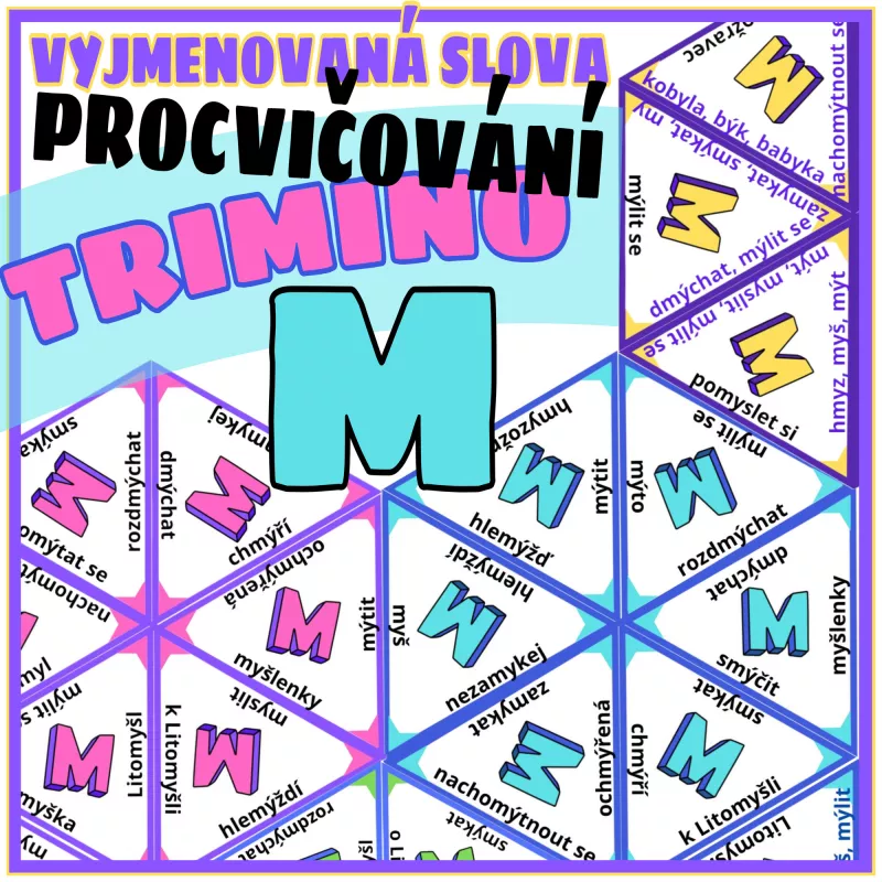 Opakování vyjmenovaných slov po M ve formě Trimina. Mišákova třída