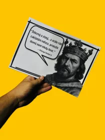 Poutavé plakáty s (ne)citáty historických osobností - Mohli to říct, řekli? Mišákova třída