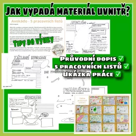 Pracovní a zábavné listy pro žáky s tématem avokáda. Mišákova třída