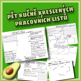 Pracovní a zábavné listy pro žáky s tématem avokáda. Mišákova třída