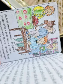 Pracovní cvičení na čtení a následně vybarvování dle textu. Mišákova třída