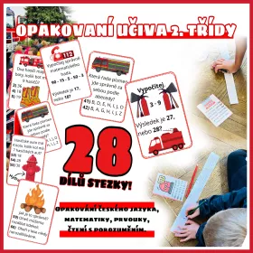 Procvičování matematiky a češtiny spojených s hasičskými motivy. Mišákova třída