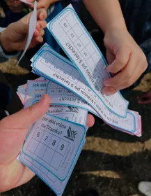 Procvičovaní matematiky s výslednou tajenkou. Mišákova třída