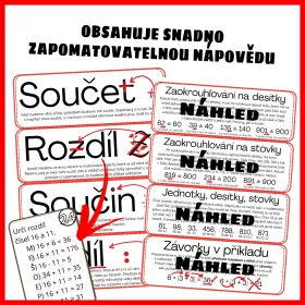 Procvičovaní matematiky s výslednou tajenkou. Mišákova třída