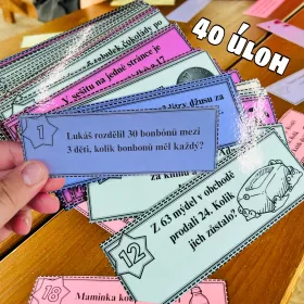 Slovní úlohy pro žáky 3.třídy. Mišákova třída