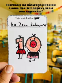 Tvořivé kartičky pro žáky, dle jejich fantazie. Mišákova třída