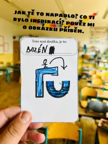 Tvořivé kartičky pro žáky, dle jejich fantazie. Mišákova třída