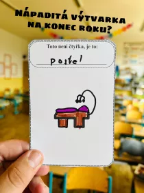 Tvořivé kartičky pro žáky, dle jejich fantazie. Mišákova třída
