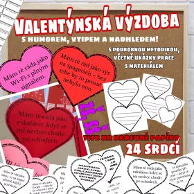 Valentýnská výzdoba nejen do Vaší třídy.