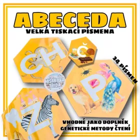 abeceda velká tiskací písmena 