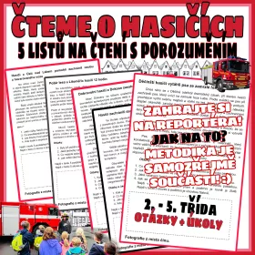 Zajímavé čtení s porozuměním na téma - hasiči.