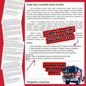 Zajímavé čtení s porozuměním na téma - hasiči. Mišákova třída