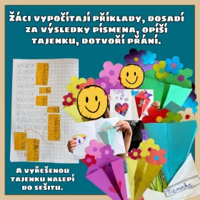 Den matek - počítání, tvoření přání, 1. - 2. ročník Mišákova třída