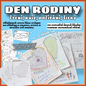 Den rodiny - projekt, stezka, čtení, počítání, 1. - 2. třída