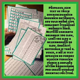 Den Země, čtení s porozuměním a stezka pro 1. a 2. třídu Mišákova třída