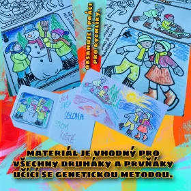 čtení a zimní tvoření přání