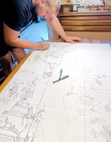 Kooperativní obraz pro žáky s tematikou podzimu. Mišákova třída