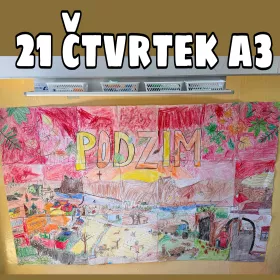Kooperativní obraz pro žáky s tematikou podzimu. Mišákova třída