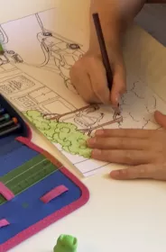 Kooperativní obraz pro žáky s tématikou vesmíru. Mišákova třída