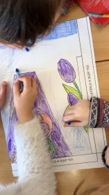 Kooperativní obraz s tématikou jara. Mišákova třída