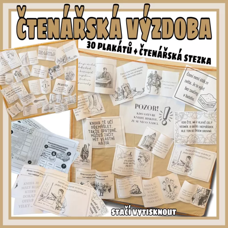 Motivace ke čtení - výzdoba, stezka, plakáty Mišákova třída