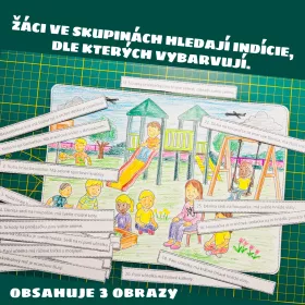 Pracovní list na vybarvování dle čtení v PDF. 