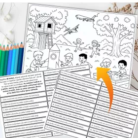Najděte instrukce a vybarvěte pracovní list!