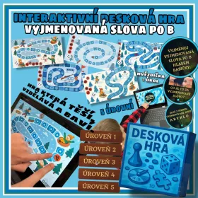 interaktivni deskova hra rpocvicovani vyjmenovanych slov