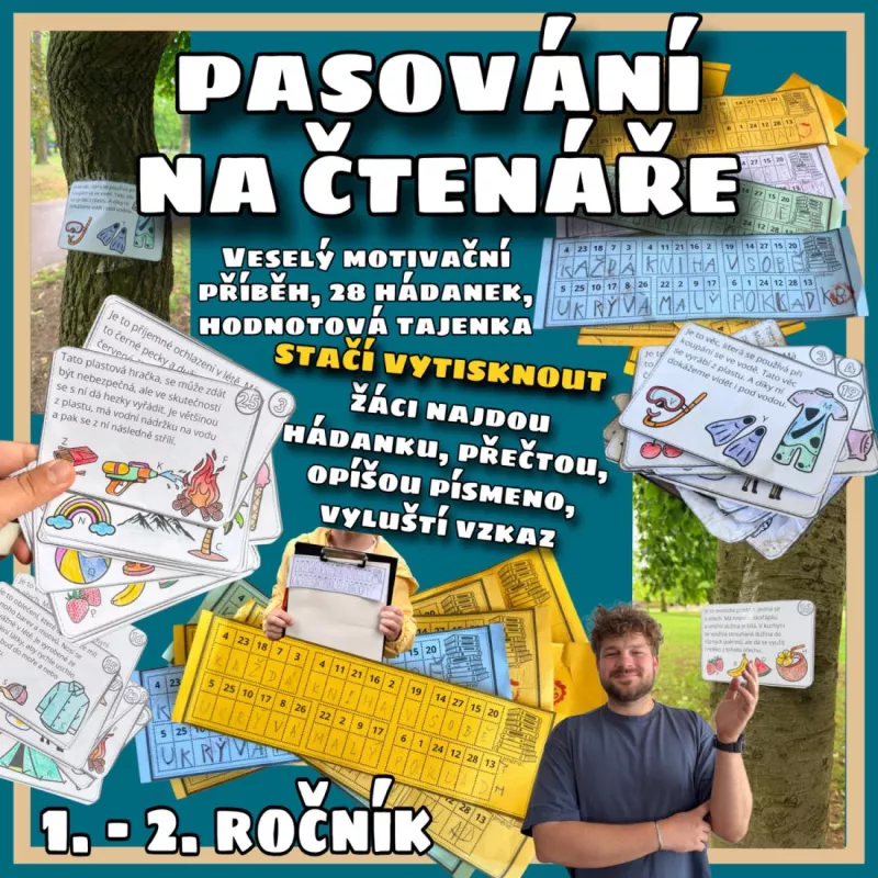 Pasování na čtenáře - projekt, 1. - 2. třída Mišákova třída