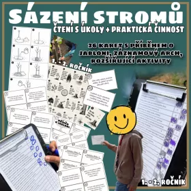 Sázení stromů - projekt, čtení, práce s textem