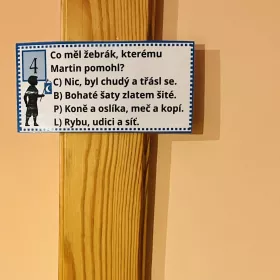 Svatý Martin - čtení s porozuměním, pohybové učení a tematická tajenka Mišíkova třída vzdelavani domaci vyuka svaty martin