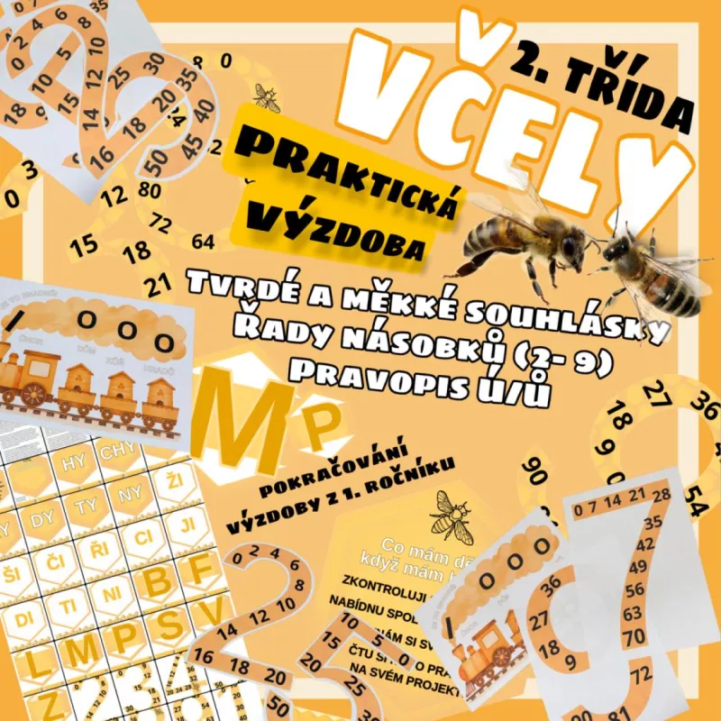 Včelí výzdoba pro 2. ročník Mišákova třída