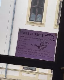 Zábavná bojová stezka pro žáky na téma Hromnic. Mišákova třída Stanoviště - hromnice, stezka/bojovka.