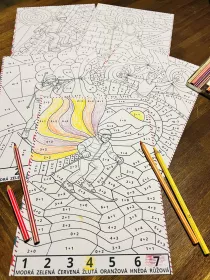 sport pracovni list vybarvovani procvicovani